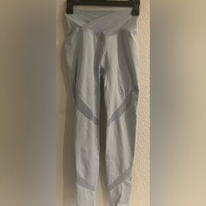 Light Blue Yoga Leggings with Mesh Detail size small VS Pink